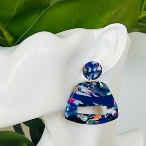 Multicolor Abstract Earrings